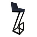 Ver imagem 4 de kit 06 banqueta Alta Z Base De Ferro Suede Azul Marinho - D'Classe Decor