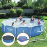 Piscina Estrutural 6.473 Litros + Filtro + Capa + Forro Bestway - 110v - 1