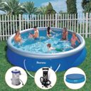 Ver imagem 1 de Kit Piscina Inflável Bestway 6.844l Filtro Capa Bomba - Azul - 220V