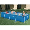 Ver imagem 2 de Piscina Estrutural Retangular 7.127 Litros Com Filtro + Capa + Forro Pvc Armação Intex - 110v