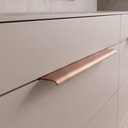 Ver imagem 1 de Kit 10 Puxador Drop Alumínio Porta Gaveta Móveis Planej 30cm - Cobre
