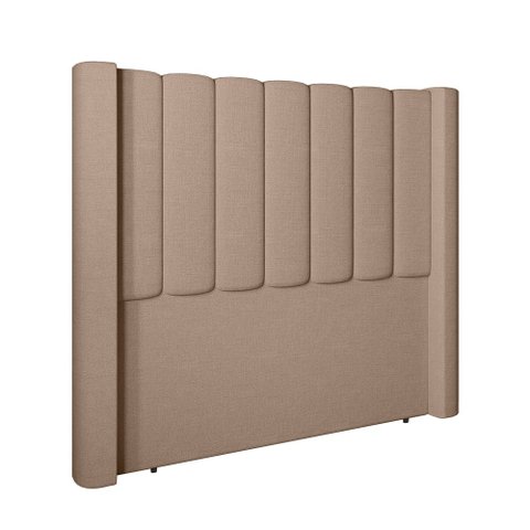 Cabeceira para Cama Box King 193 Cm Rania Linho Bege I02 - D'Rossi