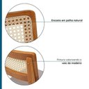 Ver imagem 4 de Conjunto 8 Cadeiras Madeira Maciça Origem Marrom/Amendoa