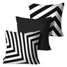 Kit com 3 Almofadas Mdecore Geométrica 45x45cm DEC5008 - 1