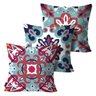 Kit com 3 Almofadas Mdecore Portuguesa 45x45cm DEC5064 - 1