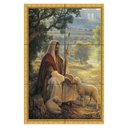Ver imagem 1 de Quadro Jesus Bom Pastor com Ovelhas 60x40 em Azulejos
