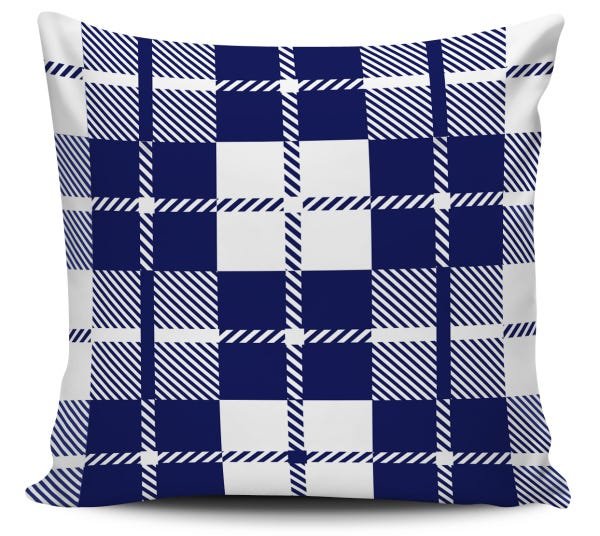 Kit 4 Almofadas Geometrica Azul Marinho 45x45 - Pano e Arte - 5