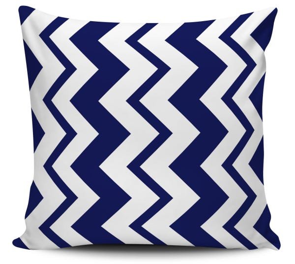 Kit 4 Almofadas Geometrica Azul Marinho 45x45 - Pano e Arte - 2
