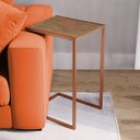 Ver imagem 1 de Mesa Lateral Industrial Steel Cobre e Imbuia