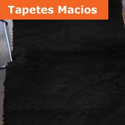 Tapete Peludo Decorativo para Sala e Quarto 200x240cm Casen Cor:Preto - 5