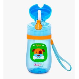 Copo Cachorro Plástico com Canudo, tampa poup-up antivaz - 2