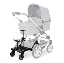 Plataforma Para Irmão Até 20 Kg Carrinho de Bebê Acoplagem C/ Assento Kiddie Ride On 2 ABC - 6