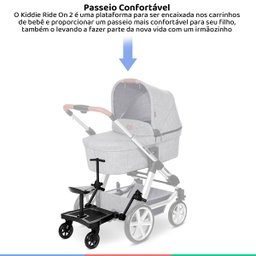 Plataforma Para Irmão Até 20 Kg Carrinho de Bebê Acoplagem C/ Assento Kiddie Ride On 2 ABC - 2