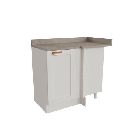 Balcão de Canto Reto 1 Porta Arizona CabeCasa MadeiraOriginals Branco