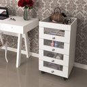 Ver imagem 6 de Gaveteiro Para Quarto 4 Gavetas Pe2009 Branco