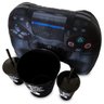 Almofada Gamer Porta Pipoca & Decorativa Inspirada no Controle de Video Game PS4 Preto - 4