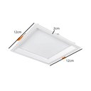 Ver imagem 3 de Plafon Led Embutir Recuado 12w 3000k Low Frame Bella DLD012Q
