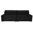 Ver imagem 6 de Sofá Retrátil e Reclinável 2.72M com Molas Cama Inbox Estilo Suede Velusoft Preto