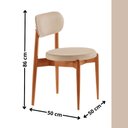 Ver imagem 3 de Sala de Jantar Mesa Ballare 120cm Tampo Redondo com 4 Cadeiras Ballare Soft Moderna Mobília