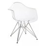 Cadeira Charles Eames Eiffel com Braço Pc-817A - Transparente - 1