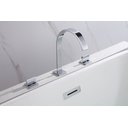 Ver imagem 4 de Torneira Misturador Duplo Comando Quadrada Cromada Luxo para Banheiro Lavabo Inovartte In04