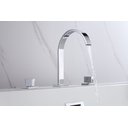 Ver imagem 3 de Torneira Misturador Duplo Comando Quadrada Cromada Luxo para Banheiro Lavabo Inovartte In04