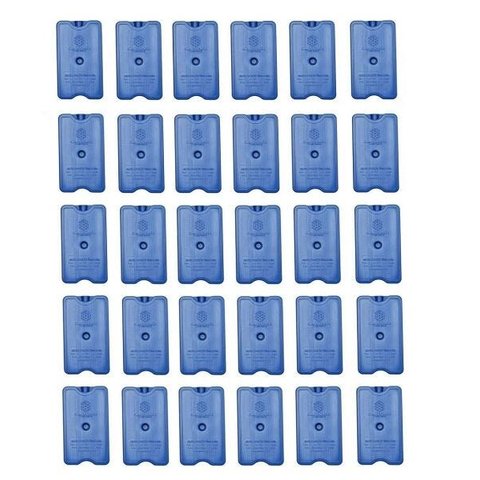 Gelo Artificial Rígido Gelo-x placa Reutilizável 500ml 17x10x3cm Gelotech KIT 30PÇS