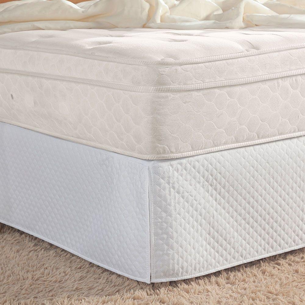 Saia para Cama Box Casal Padrão Pratic Matelada 1 Peça - Branco - 3