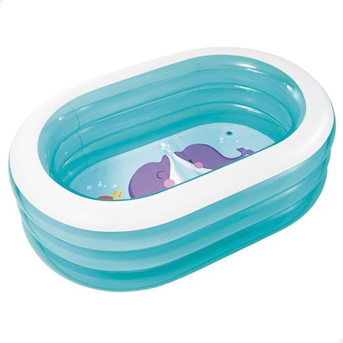 Piscina Inflável Infantil Intex Baleia Legal 230l Oval 163cm:azul - 1
