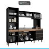 Conjunto Cozinha Completa 180/215 Cm MDP Preto Texturizado - MENU - 4