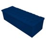 Calçadeira Recamier Estofada Baú Mel Capitonê 100cm Suede Azul Marinho Quarto - Am Decor - 2