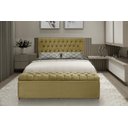 Ver imagem 2 de Kit Cabeceira e Calçadeira Imperatriz 120 cm Suede Amarelo