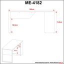Ver imagem 7 de Mesa Escritório 2 Prateleiras Amêndoa e Preto