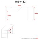 Ver imagem 7 de Mesa para Escritório 160cm com 2 Prateleiras Amêndoa/preto