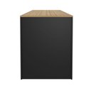 Ver imagem 4 de Mesa Escritório 2 Prateleiras Amêndoa e Preto