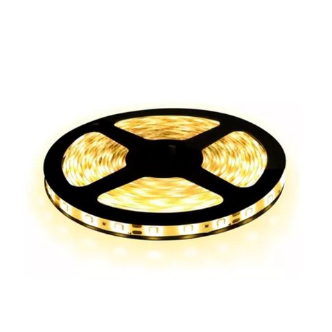 2224 - Fita Led Branco Quente 8w/m - 12v - 120leds - (pacote com 5 Mts)