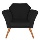 Ver imagem 1 de Poltrona Decorativa Marcela Suede Preto