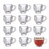 Jogo 12 Xícaras de Vidro para Chá Café Cappuccino Mali 200ml em Casa Tem - 1