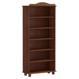 Estante para Livros Linha Rubi Café com 5 Prateleiras Madeira Pinus - Finestra 8964w - 3