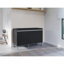 Ver imagem 1 de Balcão Gabinete de Pia Manu 3 Portas 120cm Preto AJL Móveis