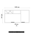 Ver imagem 4 de Armário de Cozinha Aéreo 120cm Nala Freijó Uv/off Acetinado Z44 - Mpozenato