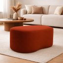 Ver imagem 1 de Puff Orgânico Feijão Curvo Redondo Confortável Sala Moderno Suede