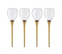 Ver imagem 1 de Kit 4 Taças Beach Queen Boccatti 520ml Drinks na Areia Praia Cor:dourado