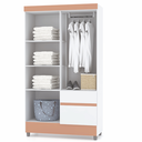 Ver imagem 3 de Guarda Roupa 4 Portas 2 Gavetas Ideal Branco-camarim Móveis Vila Rica