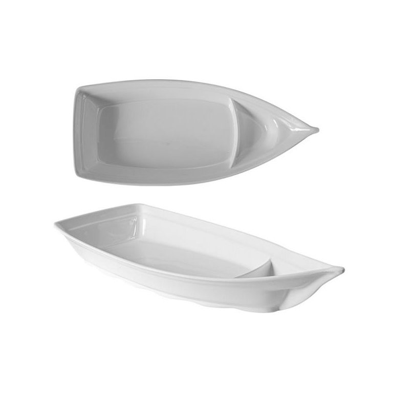 Barca Barco Sushi Açaí Sorvete Melamina Branca 60 cm