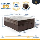 Ver imagem 3 de Cama Box Baú com Colchão de Espuma D70 Pillow In Ultra Dream Queen 158cm