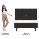 Ver imagem 6 de Rack Madesa Le Mans e Painel para Tv até 55 Polegadas 2 Portas - Preto