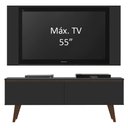 Ver imagem 4 de Rack Madesa Le Mans e Painel para Tv até 55 Polegadas 2 Portas - Preto