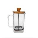 Ver imagem 1 de Cafeteira Prensa Francesa Quadrada com Tampa Bambu 350ml