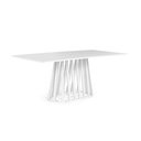 Ver imagem 1 de Mesa de Jantar Retangular 6 Lugares 160x90cm Gabi Branca - Straub Web
